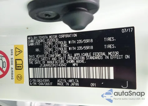 2017 Lexus Nx 200T F Sport из США, поврежденный, VIN JTJBARBZ0H2143842